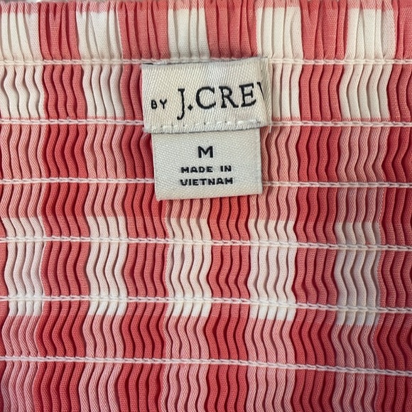 J. Crew Coral Gingham Dress - Picture 3 of 3